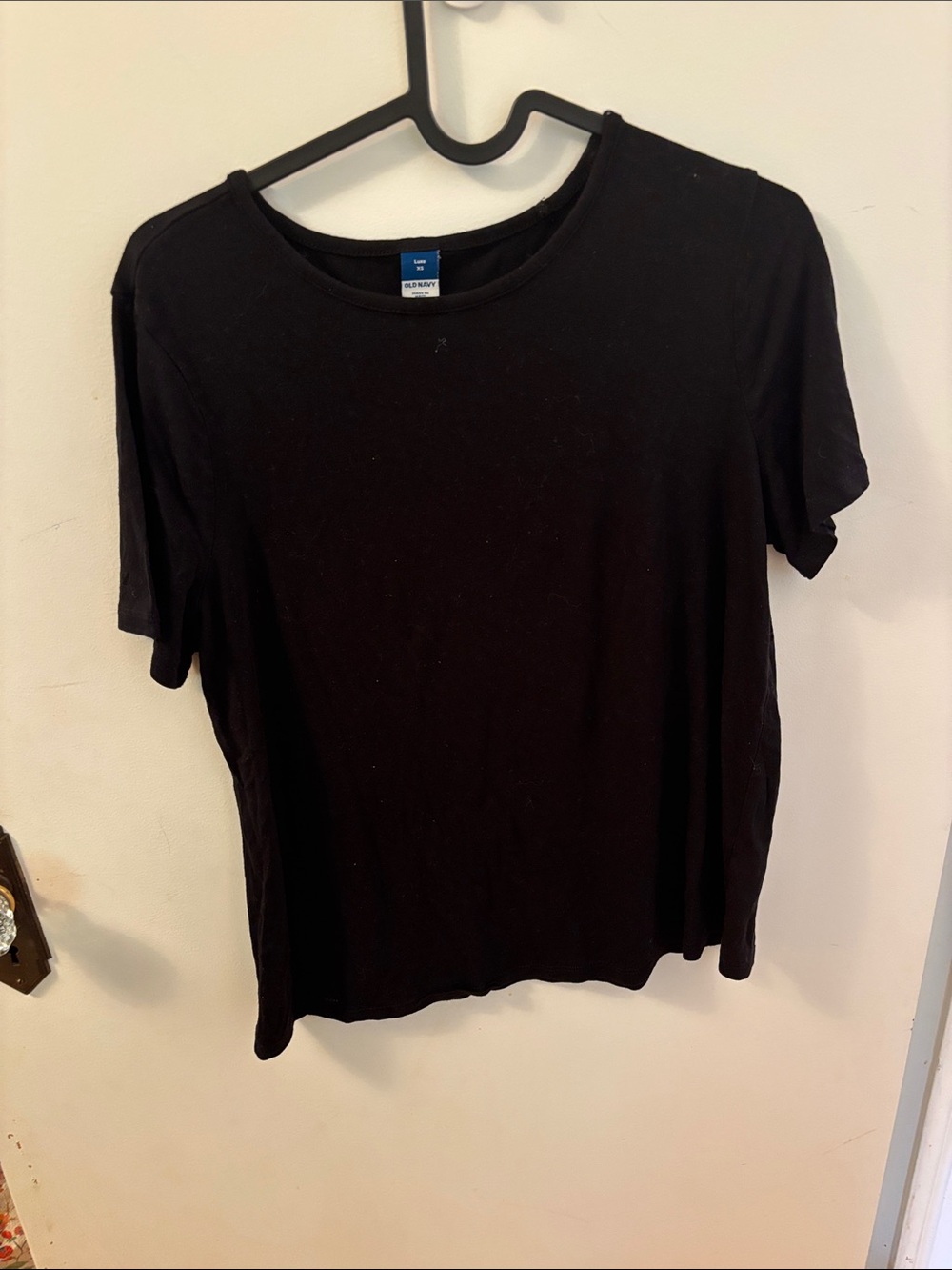 Old Navy Black Short Sleeve Crewneck Tee